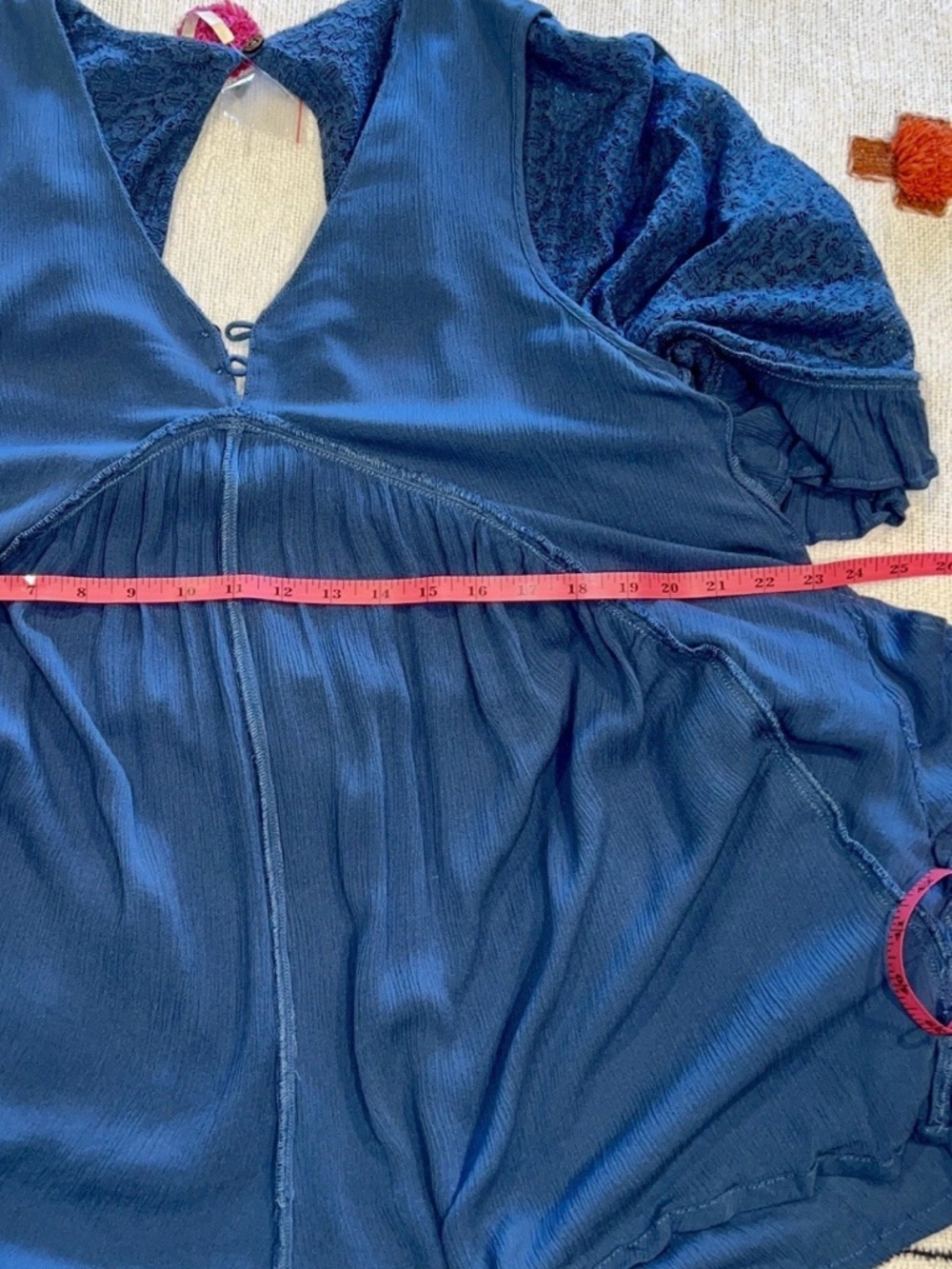 NEW Free People As You Are Romper XS Cornflower Blue Summer Boho - Picture 13 of 16
